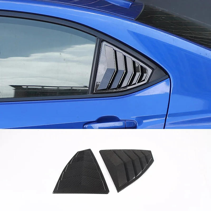 

For Subaru WRX S4 STI VB 2022-2023 ABS Carbon Fiber Car Rear Window Triangle Shutter Sticker Cover Trim Car Accessrories