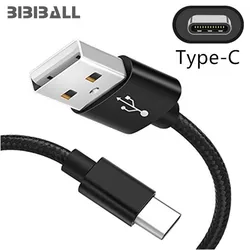 0.2m short 1m 2m Braided USB Type C Charge fast Charger Cord for Samsung Galaxy S9 S8 Plus Note 9 Tab S3 T820 T825 A3 A5 A7 2017