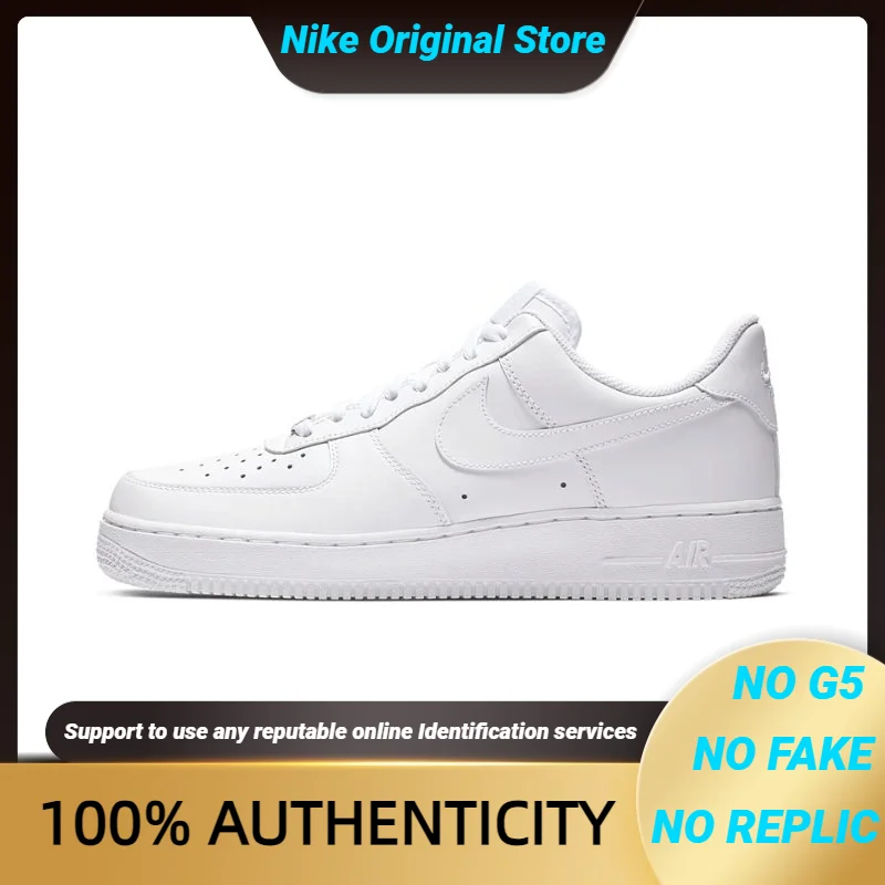 

Белые женские туфли Nike Air Force 1 Low '07- 315115 -112