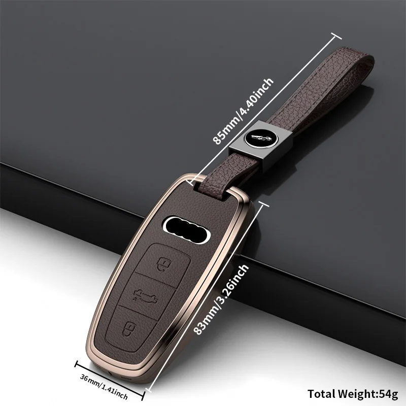 Key Fob Cover Caps for Audi A4 B9 A6 C8 A8 D5 Q5 Q7 Q8 E-tron SQ8 Auto Accessories
