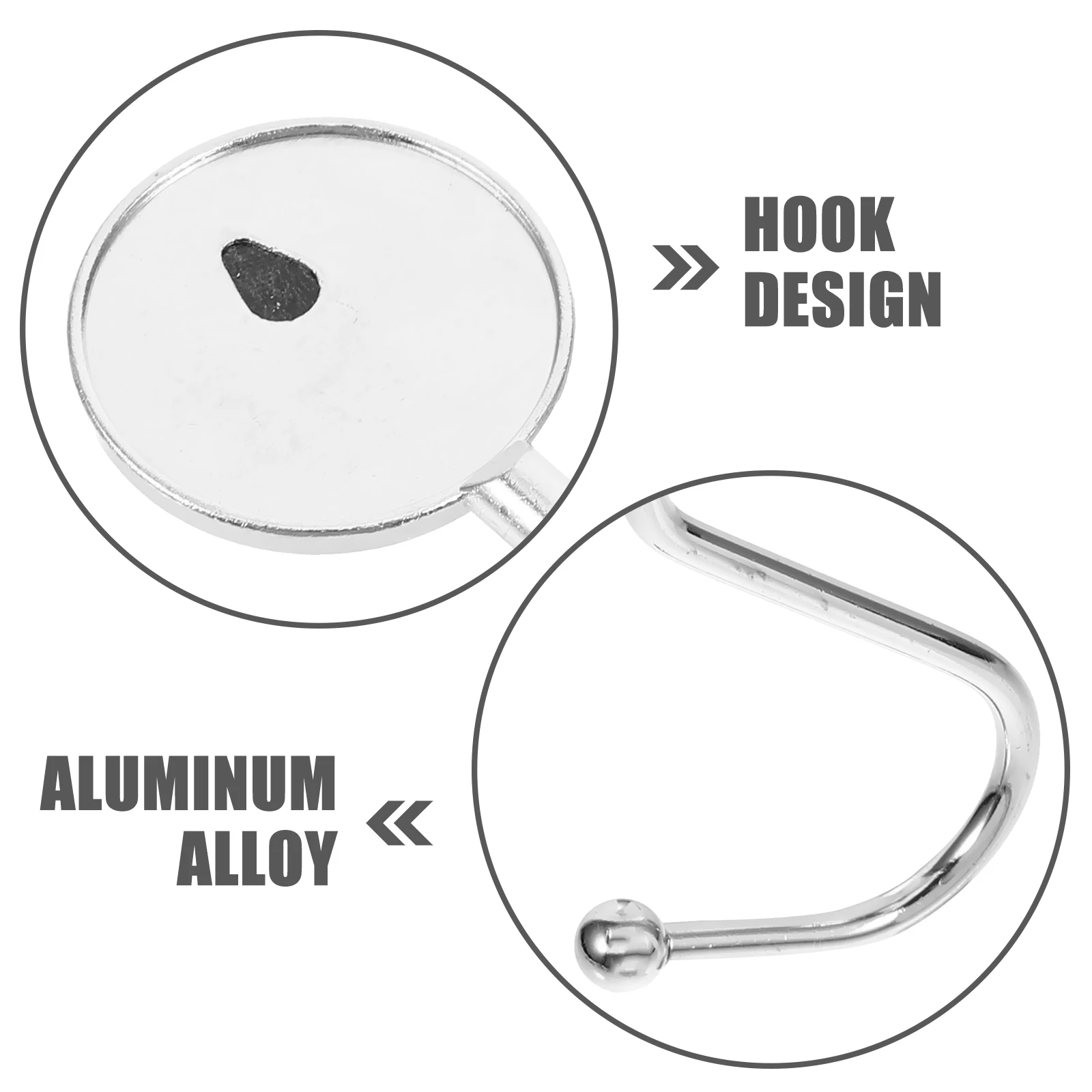 

10pcs Hooks for Bags Anti skid Travel Tote Office Desk Hanger Aluminum Alloy Iron Table Handbag Purse Student Dorm Bedroom