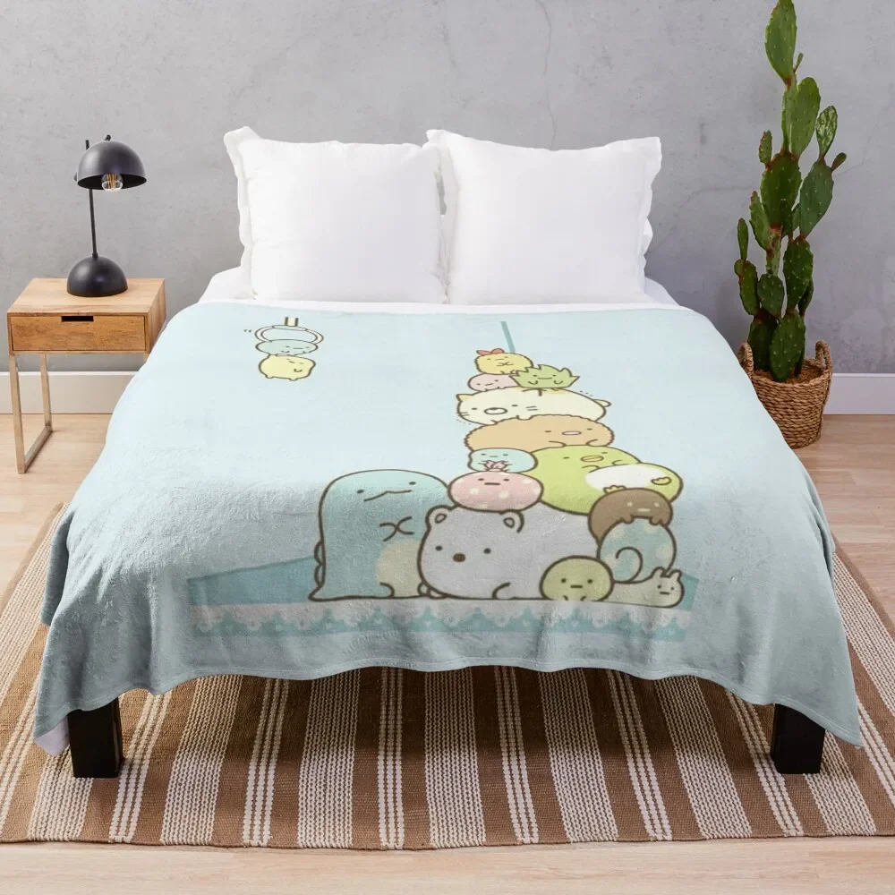 

Sumikko Gurashi Throw Blanket Soft Beds Hairys Soft Plaid Hairy Blankets