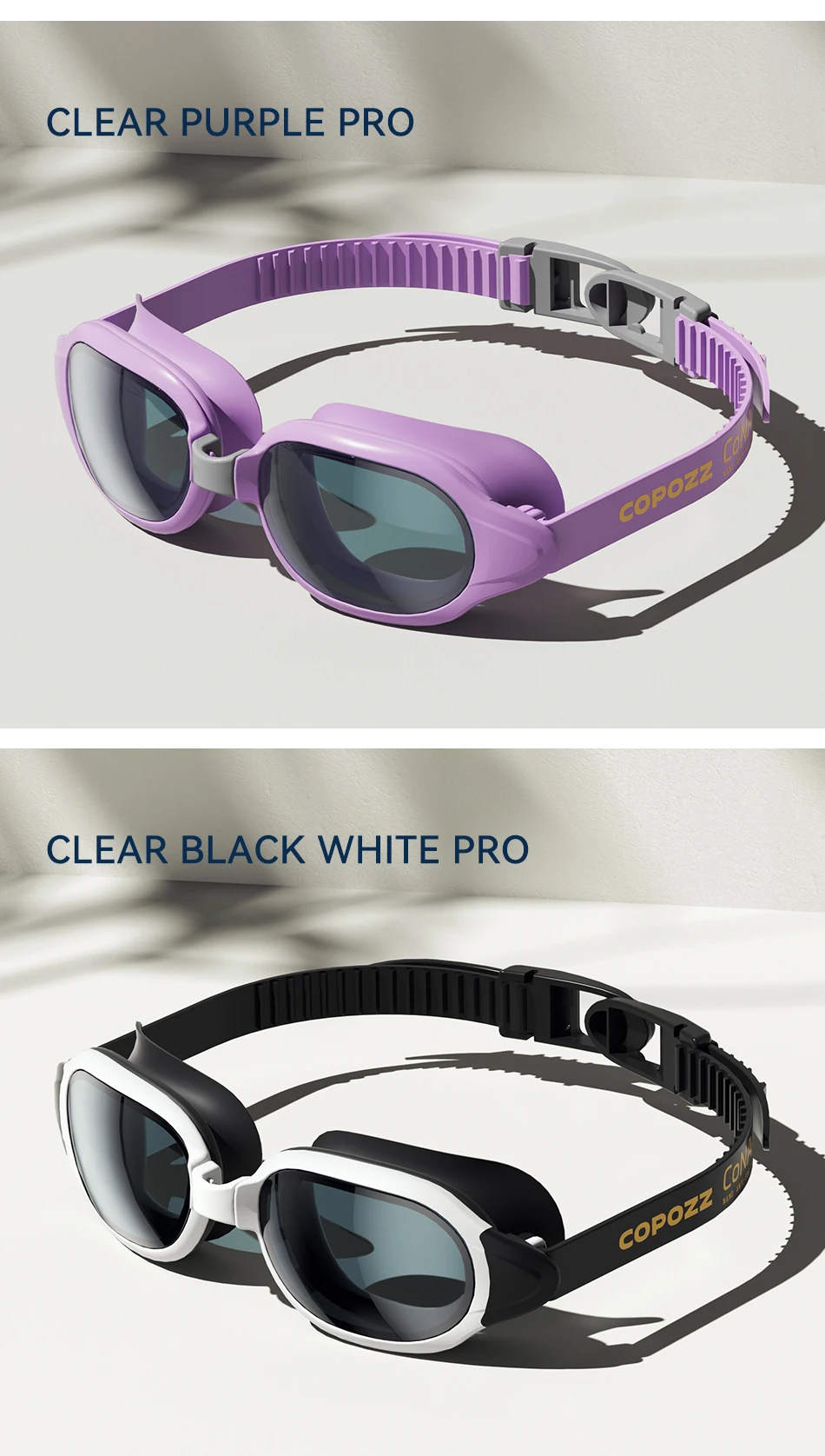 COPOZZ Schwimmbrille Myopie 0 -1,5 bis -7 Männer Frauen Langlebige Anti-Fog-UV-Schutz Wasserdichte Schwimmbrille Schwimmbrille – Detail 15