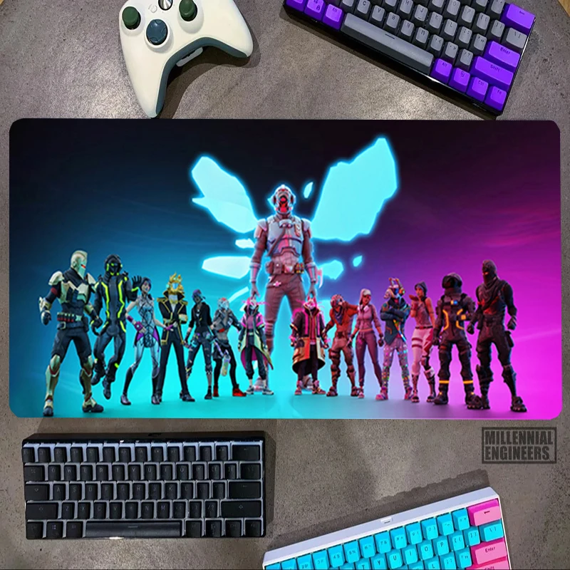 Hot-F-Fortnites-Game Mouse Pad Mousepad Gamer Gaming Mats Keyboard Big Mousepepad Desk Mat Office Accessories Extended Large Xxl