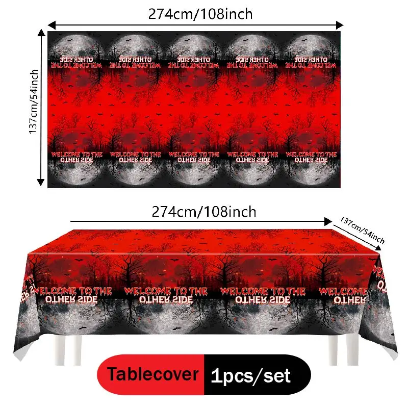 Stranger Things Tischdecke, Tasse, Serviette, Happy Birthday Banner, Ballon, Stranger Things Partydekoration, Einweg-Tischgeschirr-Set – Detail 17