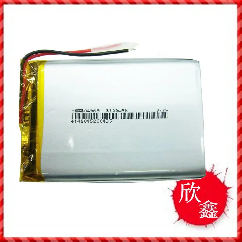 New 3.7V Lithium Battery Polymer Battery 804969 3100mAh MP3/4/5 Mobile Power Spot Rechargeable Li-ion Cell A Good
