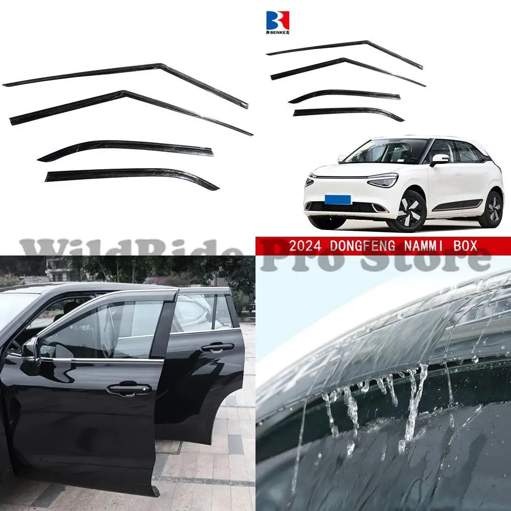 

1 комплект для автомобильного оксида, оксида для окна, оксида, оксида, солнцезащитных козырьков, RAIN GUARD для DONGFENG NAMMI 01 BOX 2024, боковая дверь, вентиляция DEF