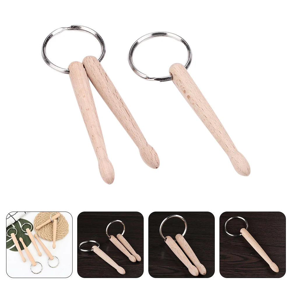 Snare Stick Key Ring Delicate Keychain Drum Small Creative Gifts Hanging Decor Decoration Design Unique Pendant Rings