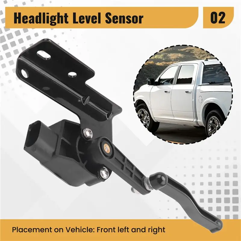 A64P-1Pair 56029595AC 56029594AB 4Pins Front Suspension Height Level Sensor Bracket For Dodge Ram 1500 2013-2014 56029594AA