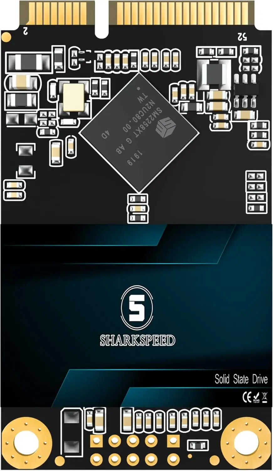 

512GB mSATA SSD, SATA 3 6Gb/s, 3D NAND Flash for Laptop and Desktop PCs