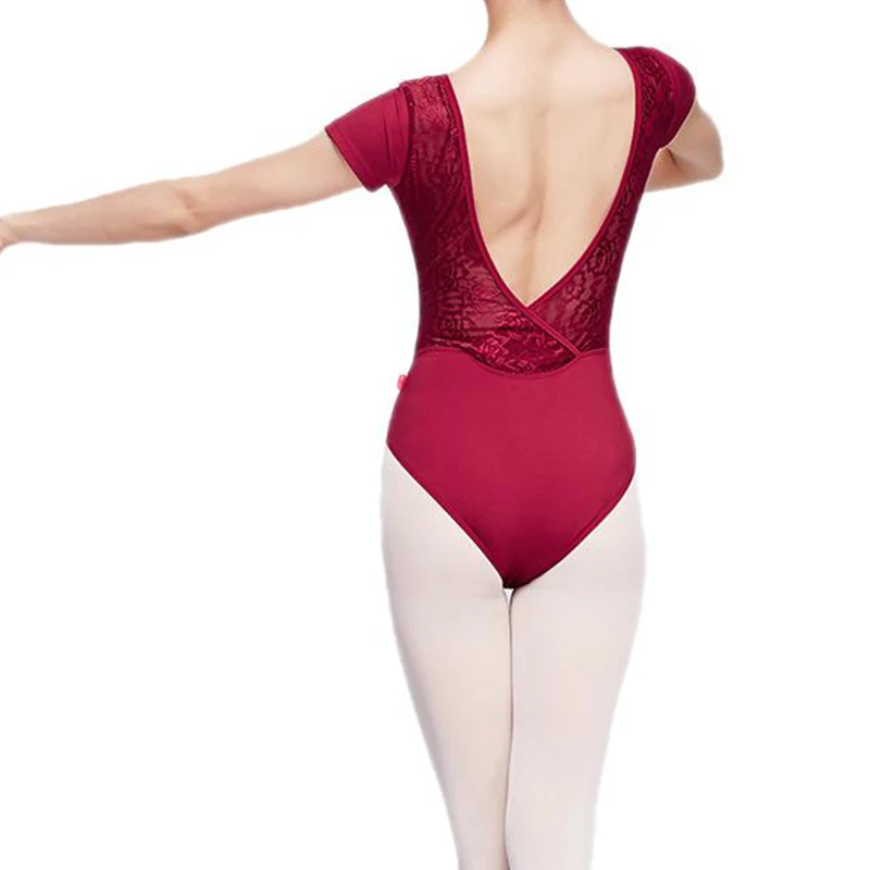 Women Ballet Dance Leotard Adult Gymnastics Training Spaghetti Straps Backless Camisole Bodysuit Ballroom Costume