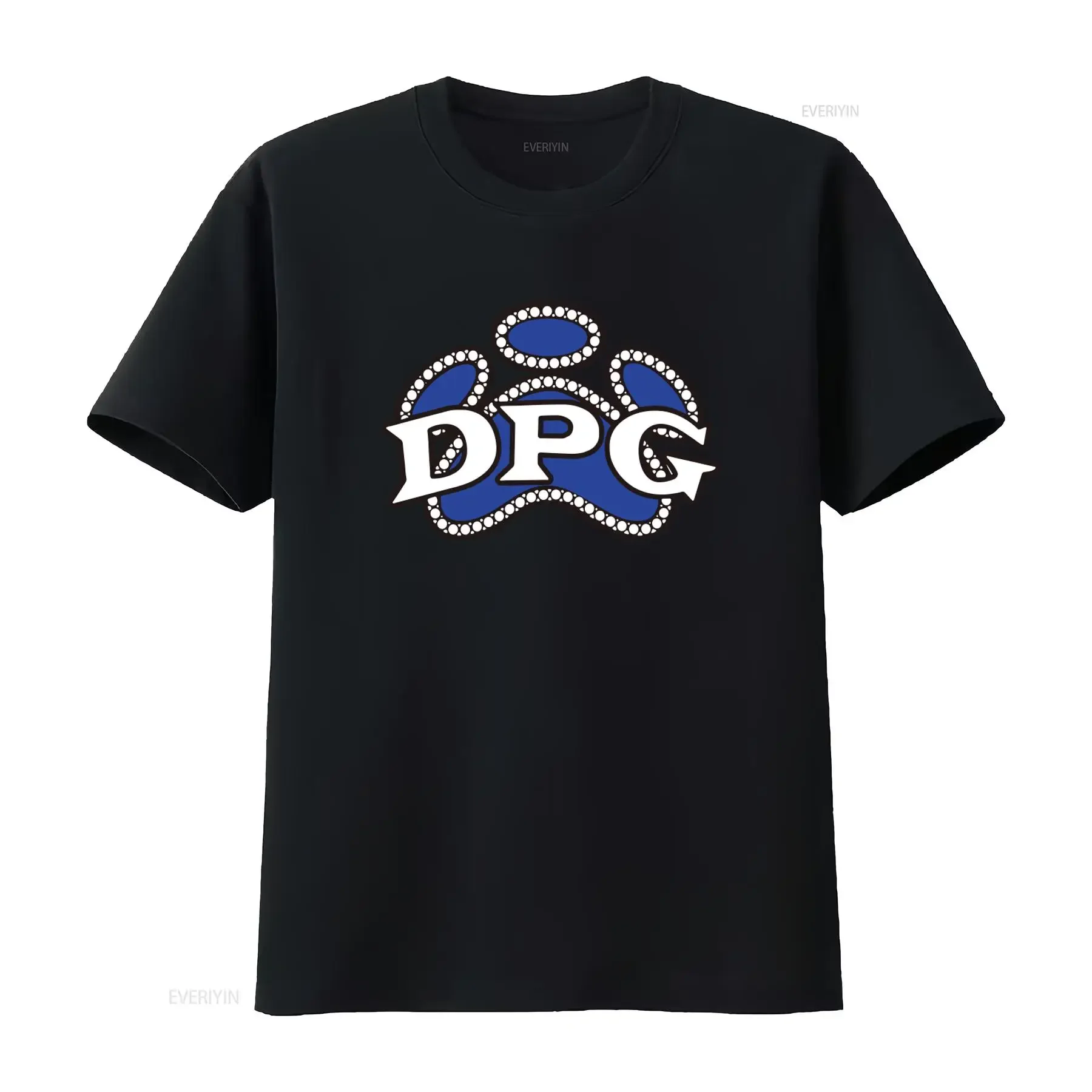 Dogg Pound Dpg Kurupt Daz Dillinger Rap Hip Hop T Shirt Stylish Blue Paw Print Design for Music Lovers vintage Washed Soft