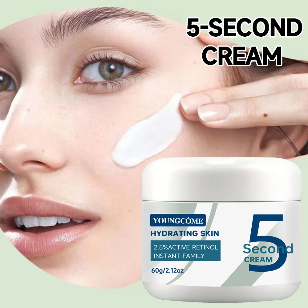 5 Seconds Retinol Anti-Wrinkle Cream Instant Anti Aging Line Fade Cream Firming Face Fine Skin Moisturizing Care Lifting Cream