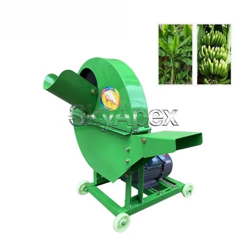 Electric Dual-purpose Shredder for Banana Palm Tree Straw Vegetable Radish Potato Crushing Farm Crop Stem Processing Equipment