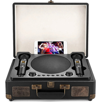Retro High-quality Bluetooth Speaker Wireless Portable Home Theater KTV Outdoor Suitcase Karaoke Microphone Speakers SD2109