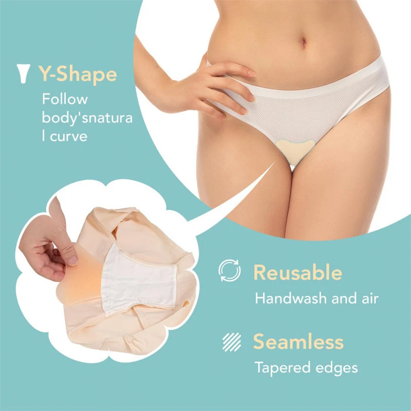 Privacy Pad Camel Toe Concealer Reusable Invisible Adhesive Silicone Pad For Leggings Swimwear Activewear Waterproof Cover Pad