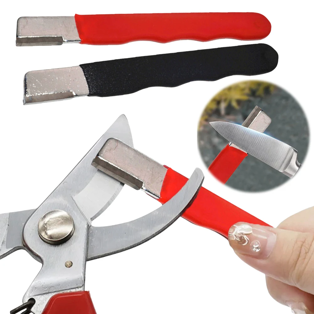 Affilacoltelli portatile con coperchio Attrezzi da giardino Affilacoltelli Pietra per affilare tascabile in acciaio inossidabile per tutte le lame