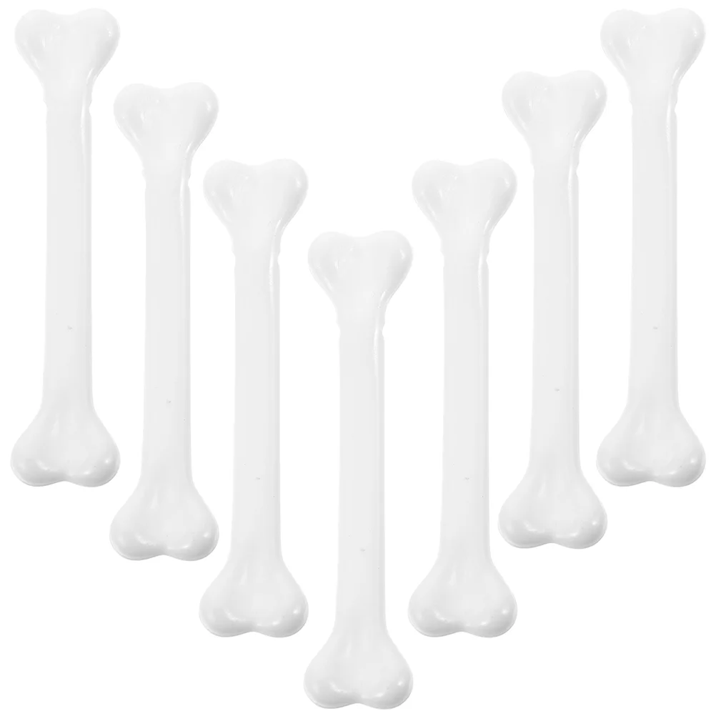 24 Pcs Plastic Human Bone Props Halloween Toys Fake Desktop Mini Decorations Bones Decorative Decorate