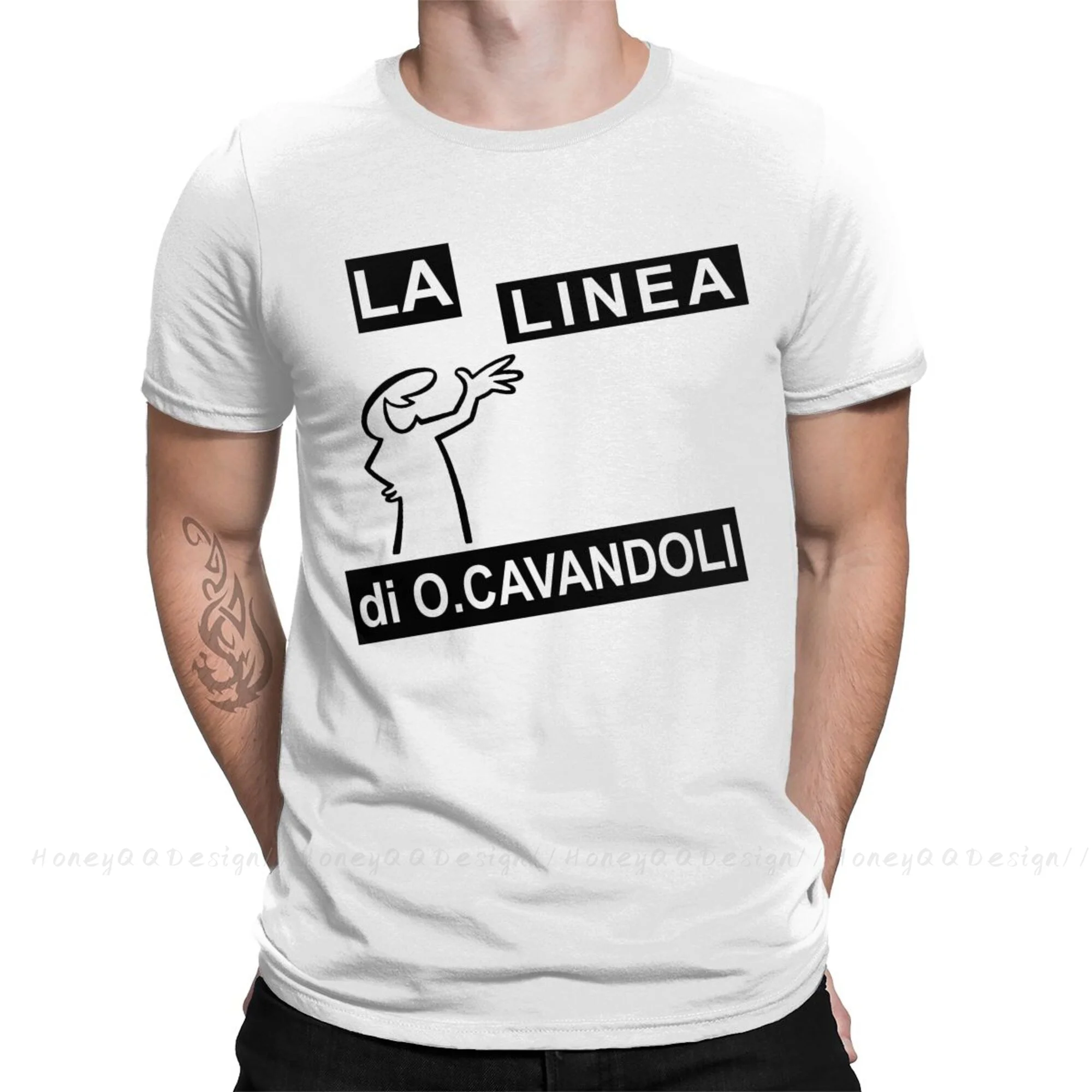 WOW Print Cotton Shirt Hombre La Linea Funny Cartoon Men Fashion Streetwear Adult Tee Unisex O Neck Women T-Shirt