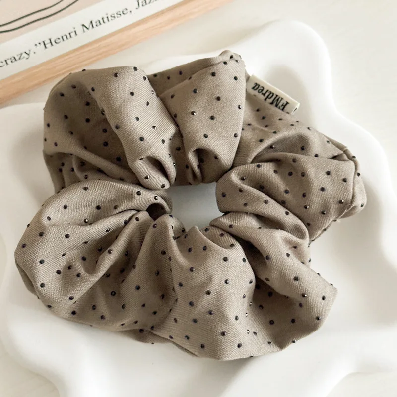 Simple Style Full Of Stars Exquisite Dots Elastic Scrunchie Head Rope For Woman Girls Gentle Temperament Ponytail Scrunchie