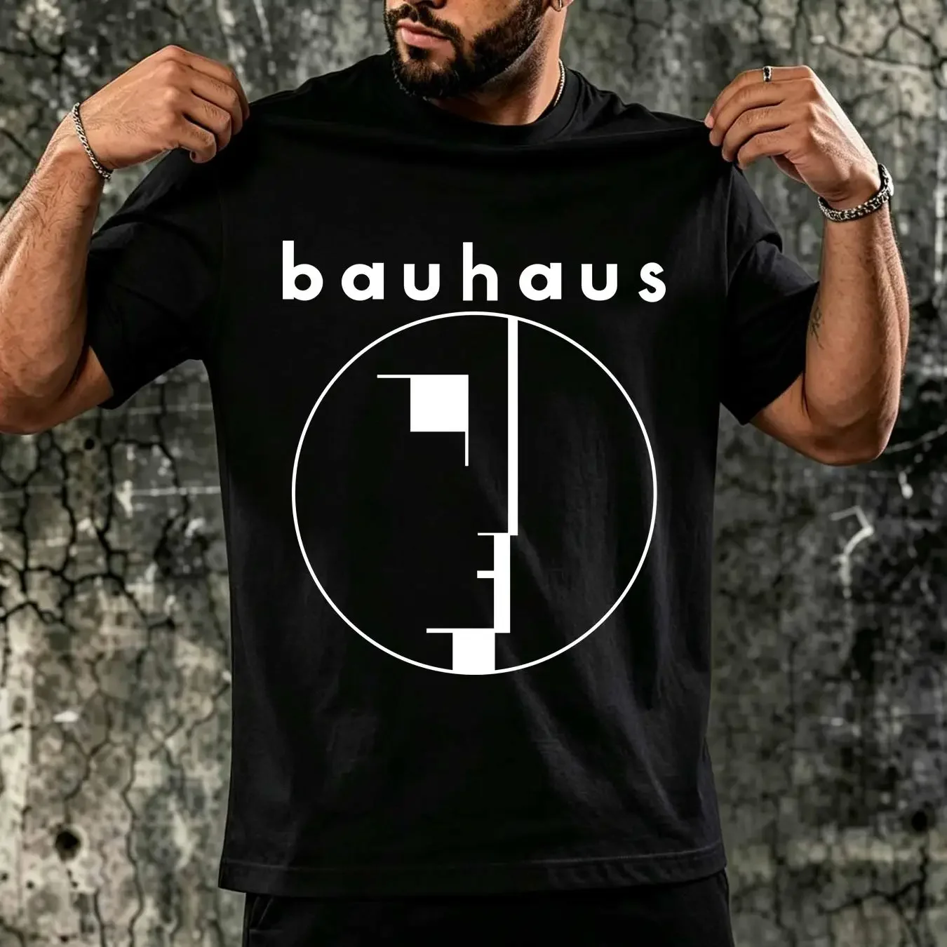 washed T Shirt Bauhaus Mens German Fine Art School Design Archetecture Education Top long or short sleeves vintage Washed