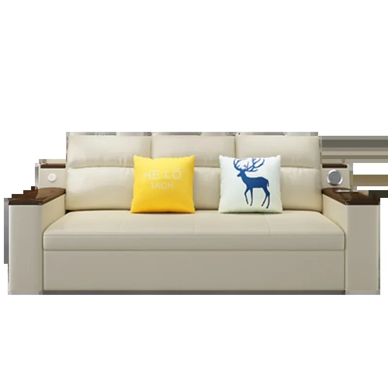 أريكة كرسي جلدية قابلة للطي مقاوم للماء أرائك غرفة المعيشة كسول سرير أوروبا مقعد الحب الحديث Divani Da Soggiorno أثاث المنزل