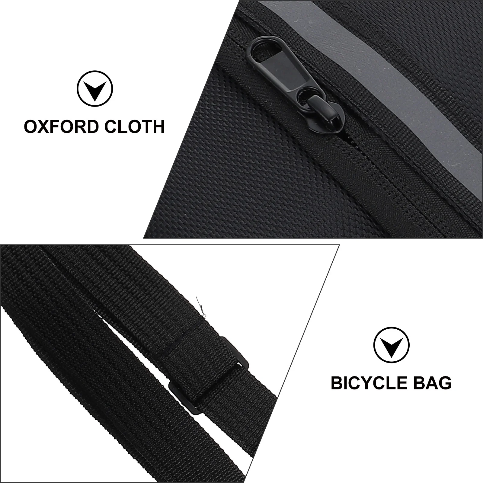 

Waterproof Large Capacity Bike Under Seat Bag Mountain Cycling Storage Pouch Reflective Design Durable Lightweight Polyester