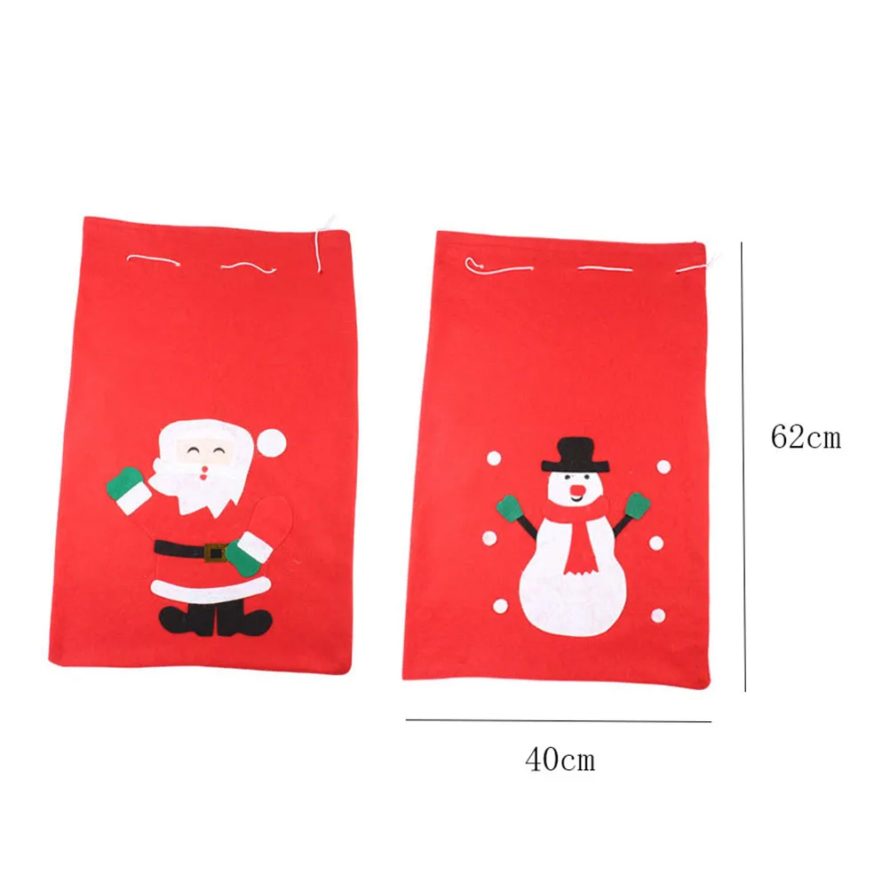 

40 X62cm Gift Bag Organizer Christmas Party Bags Goodie Candy with Ties Santa Sack