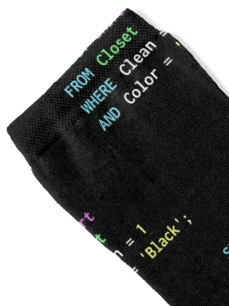 Funny SQL design for SQL programmers, DBA, and DB admins Socks Thermal man winter Lots funny sock sheer Socks Women's Men's