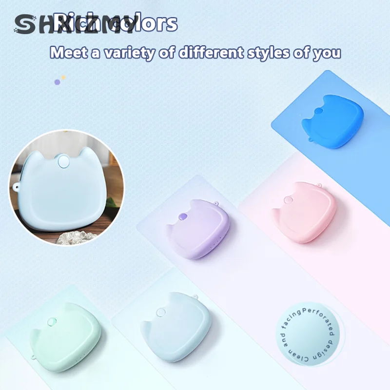 Silicone Denture Tray Box Dental Orthodontic Braces Retainer Case Vent Holes Dental Denture Box ​False Teeth Protective Case