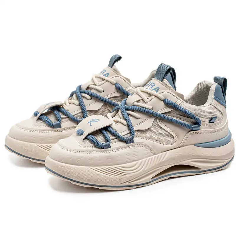 Talon plat Ete élégant bleu chaussures pour hommes talons homme formateur blanc chaussures habillées hommes baskets Sport usage spécial nouvelle Collection