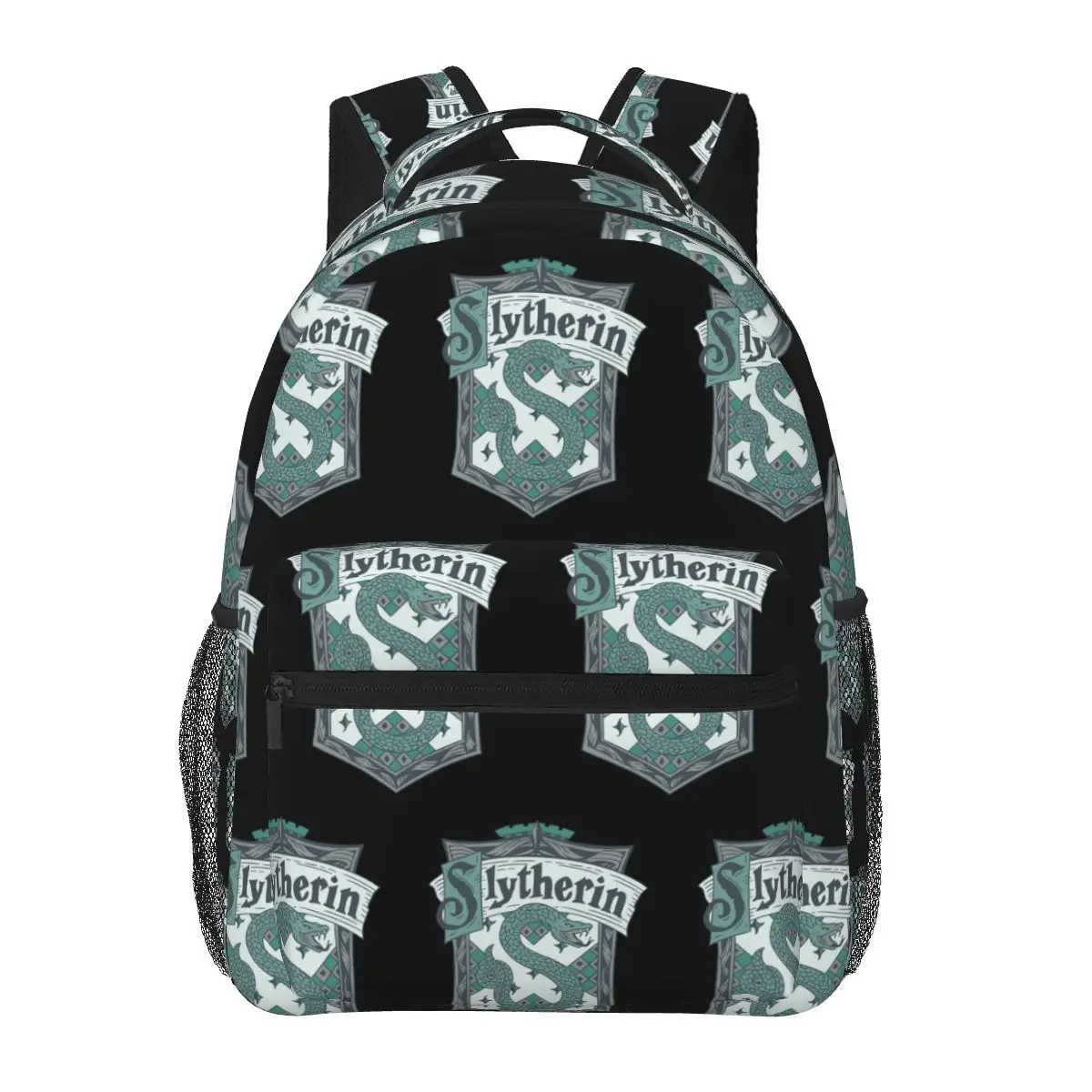 

Slytherin Crest Backpack Hot Sale Daypack Large Capacity Boys Girls BookBag School Bag Shoulder Bags for Men Women