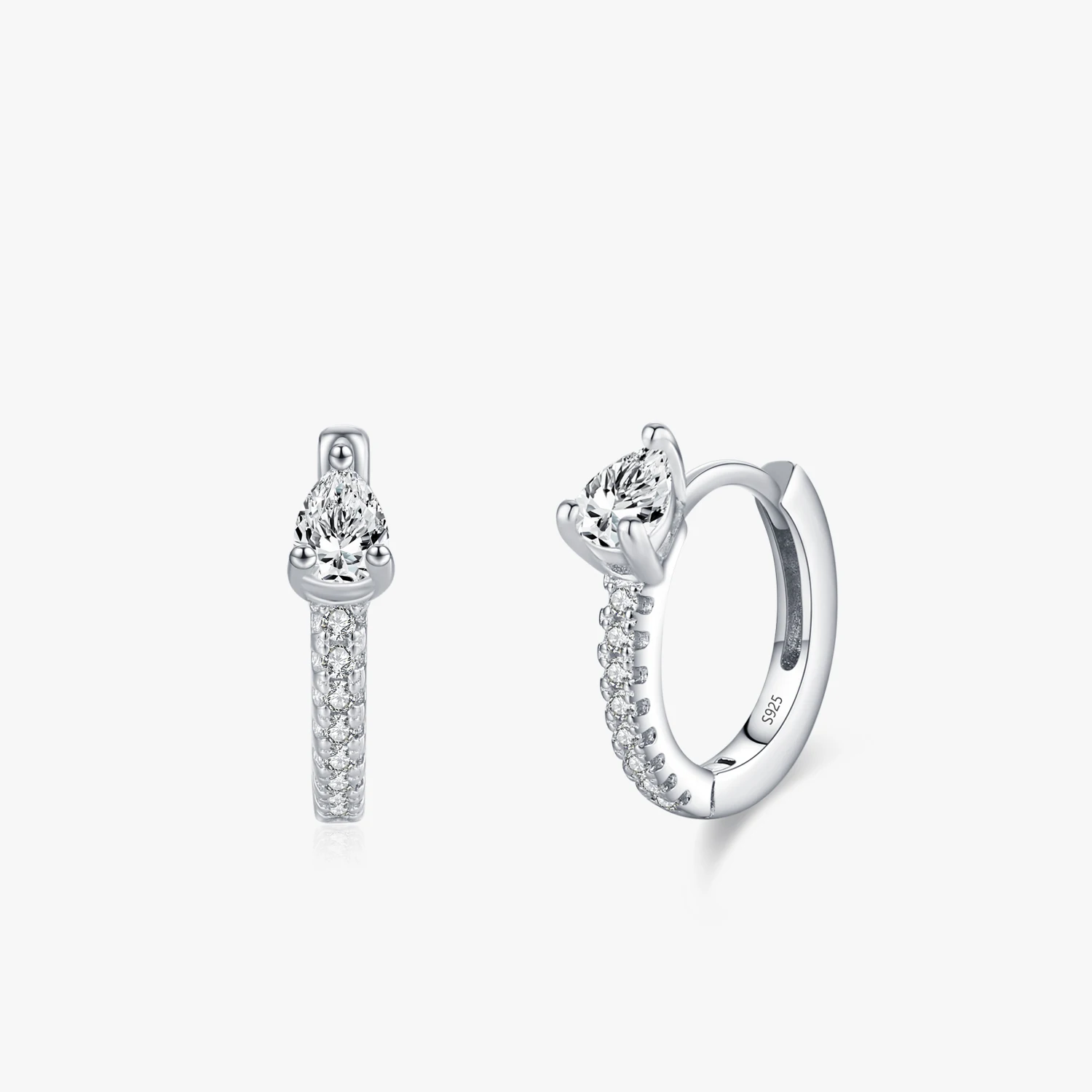 

Shining 925 Sterling Silver Water Drop Zircon Earrings Fashion Jewelry for Women Everyday Wear and As Gifts
