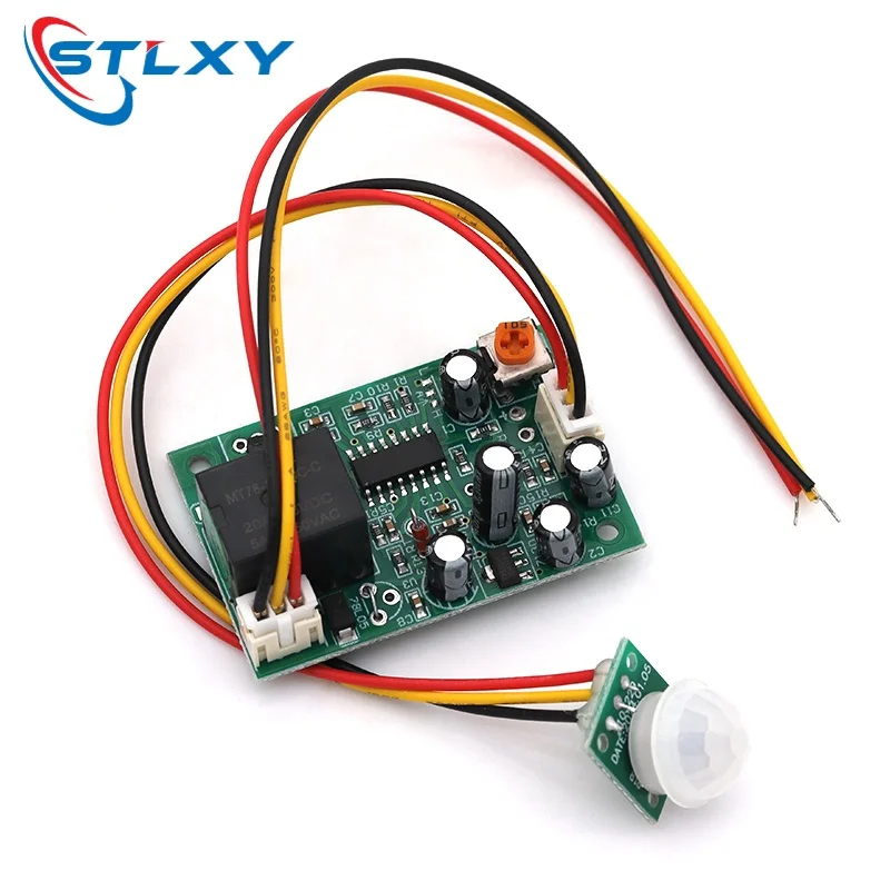 DC 12V PIR Motion Sensor Relay Module IR Infrared Human Body Induction Sensor Pyroelectric Controller Switch Timer Delay