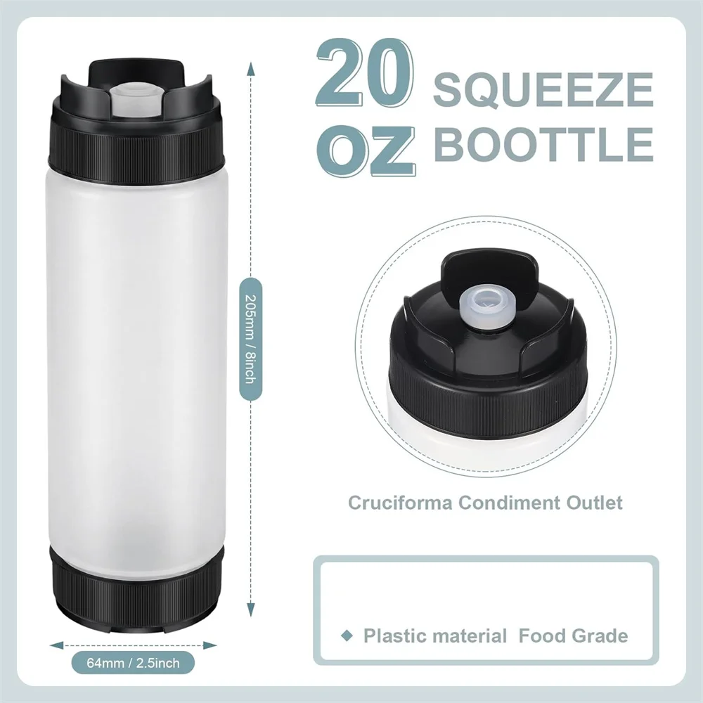 Quantified PE Sauce Bottle,500ML Squeeze Bottle Inverted Leak-Proof Hanging Style Squeeze Bottle,Suitable for Squeezing Jam