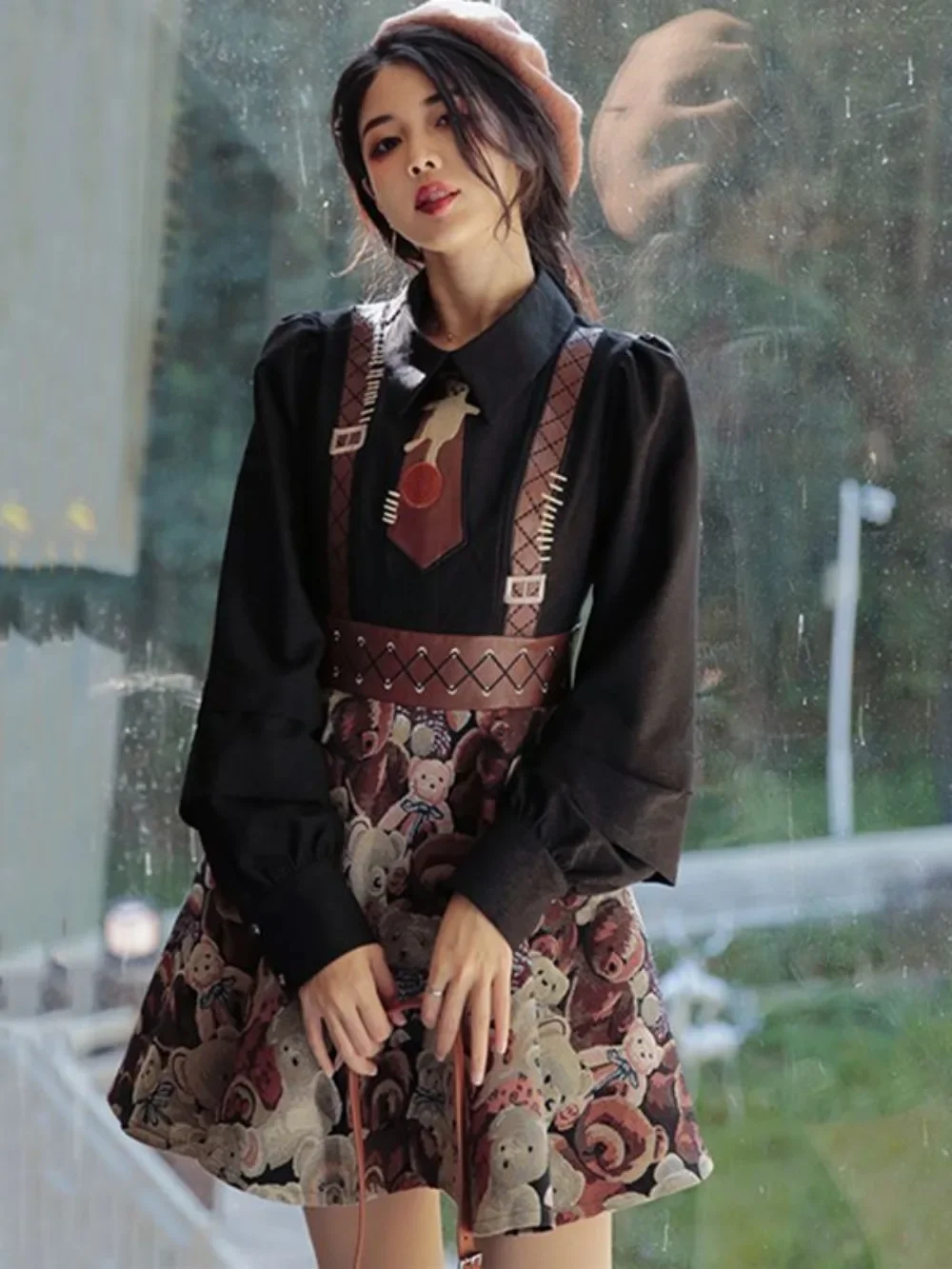 

Heavy Embroidery Dress 2024 Autumn New Design Small Hepburn Style French Skirt