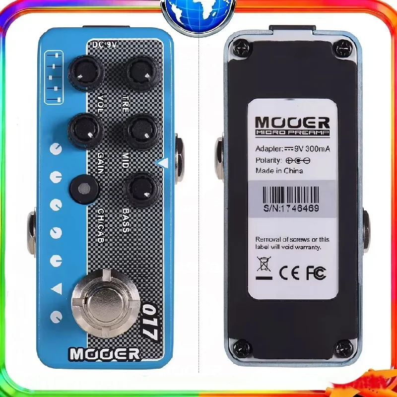 

MOOER 017 Cali-MKIV Guitar Pedal Electric Channels 3 Digital Preamp Preamplifier for Guitar Accessory Effector Mixer Synthesizer