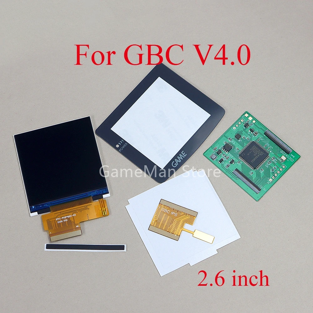 

1set For GBC V4.0 Easy to install 2.6 inch IPS High Brightness LCD Screen For Nintendo Gameboy Color GBC