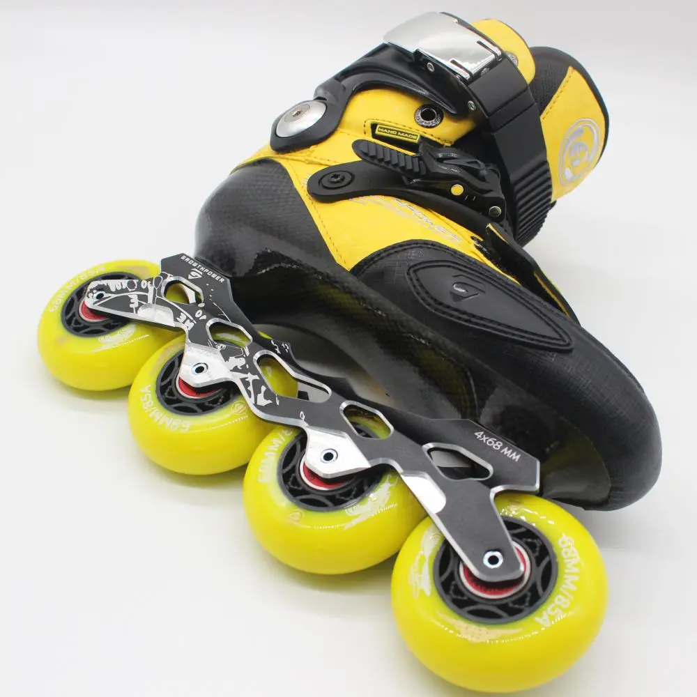 patines en linea Fiber Slalom Speed Roller 4 Flashing Pu Wheels  Skates Shoes For Boy Inline Skate