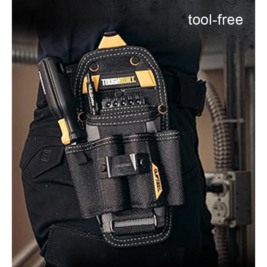 TOUGHBUILT TB-CT-36-L6 Technician 6-Pocket Pouch with ClipTech Pouch Clips and 4 Screwdriver Loops Multi-functional Tool Bag