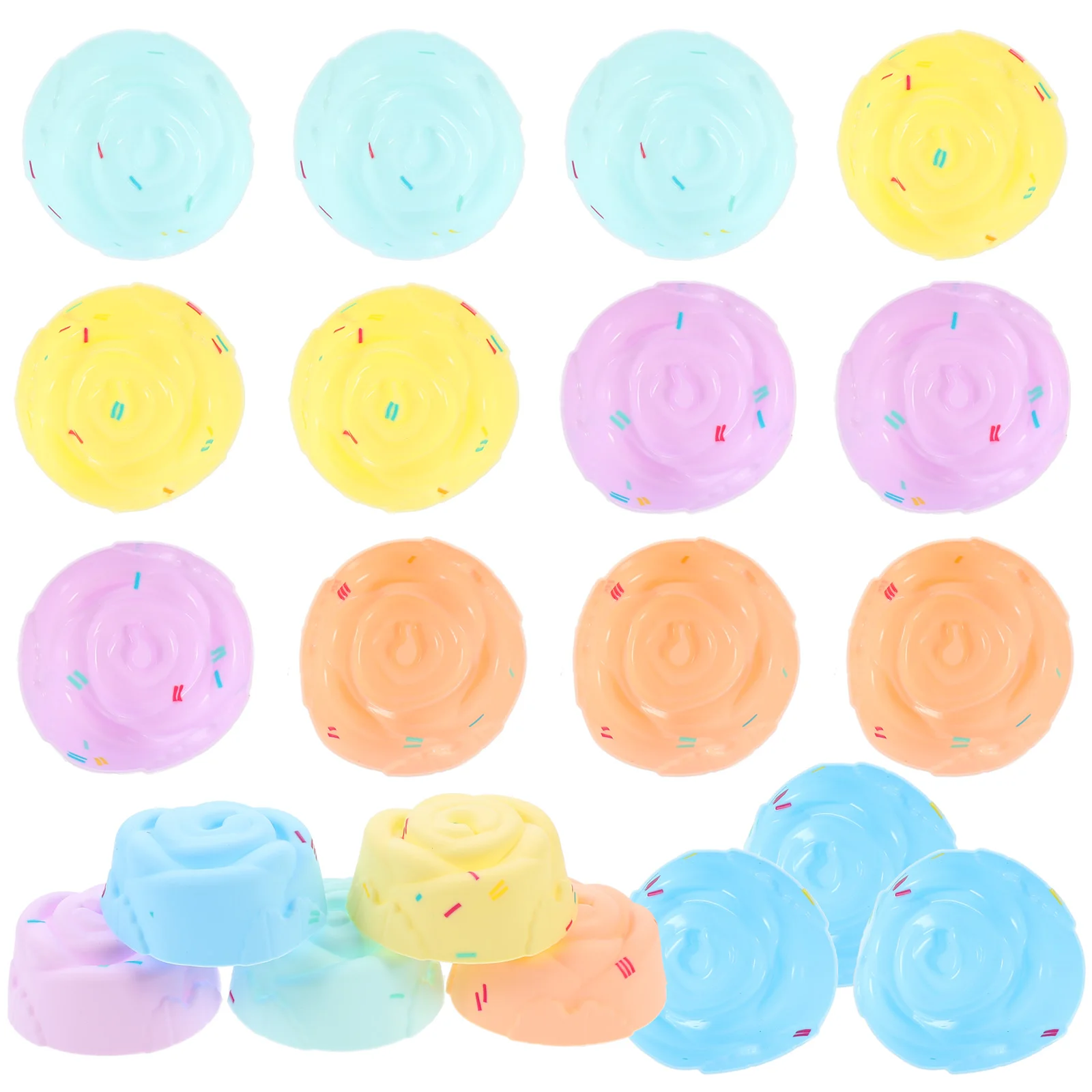 

20 Pcs Silicone Cake Cup Mold Moulds for Baking Cupcake Molds Food Muffin Shaped and