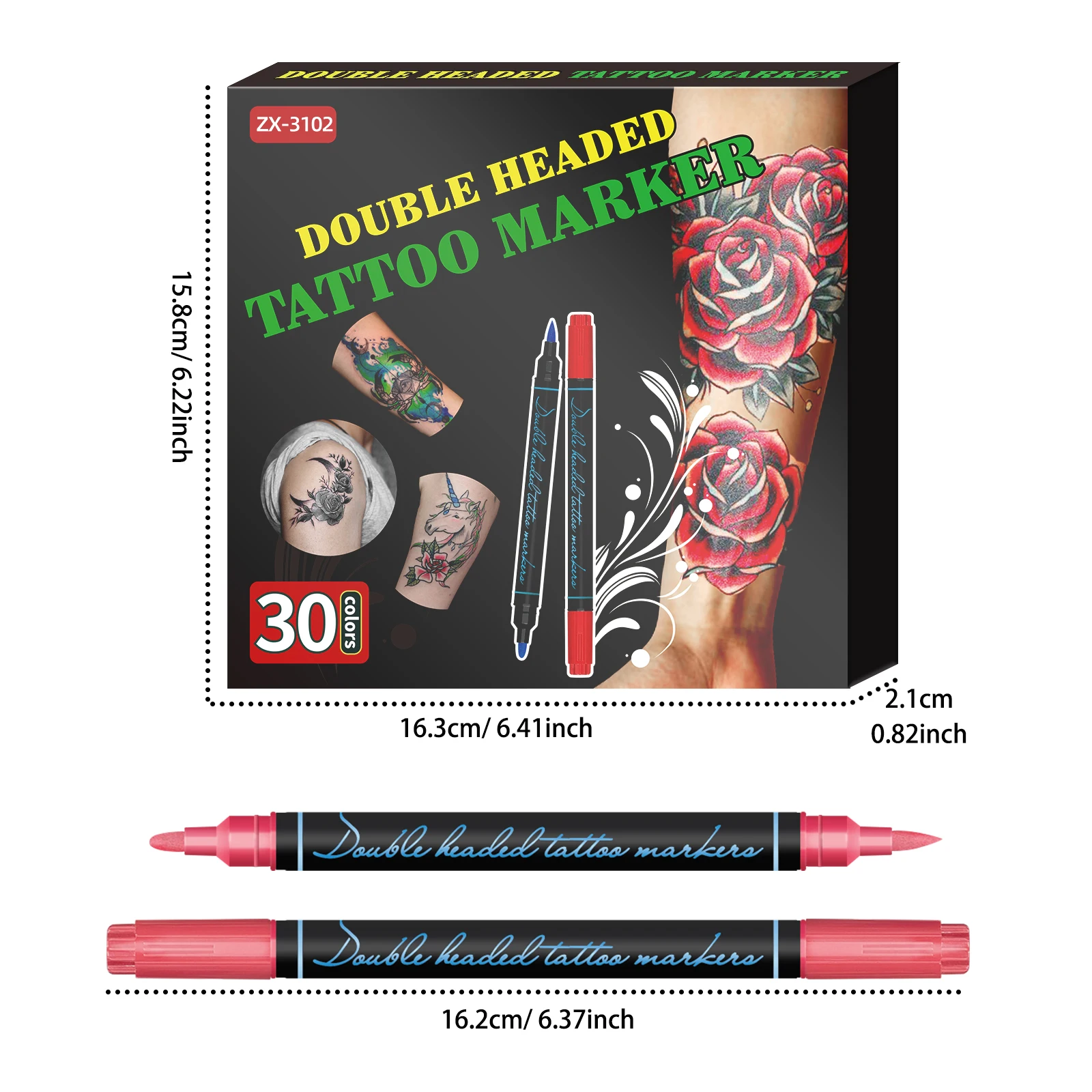 Dual-Tip Fine and Brush Nib Details