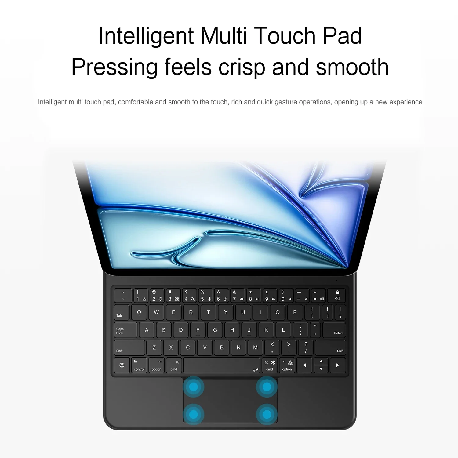 Smart Pogo Pin Magic Keyboard for iPad Air 11 inch M4 M3 M2 Pro 11 13 M5 M4 12.9 6th 5th 4th 10.9 Smart Case Direct Connection