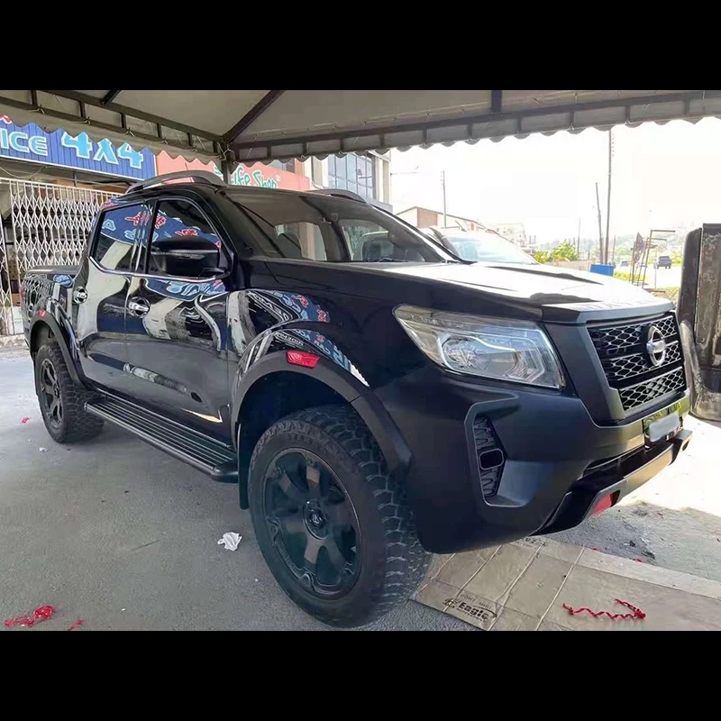 Przedni zderzak samochodowy Grille Facelift Bodykit Body Kit dla 2016 + Nissan Navara Np300 Upgrade zmień na Navara 2021