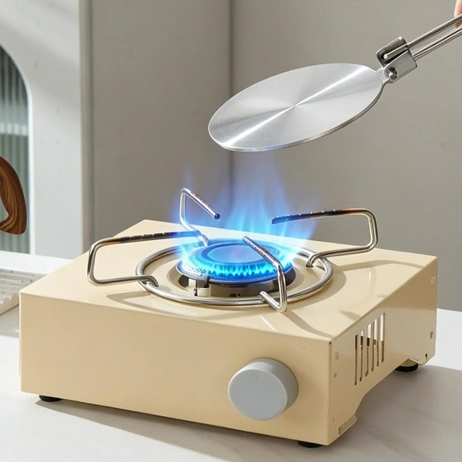 Home Appliances for Kitchen Stainless Steel Heat Diffuser Plate Induction Adapter Disc for Gas Electric Stoves Cooking