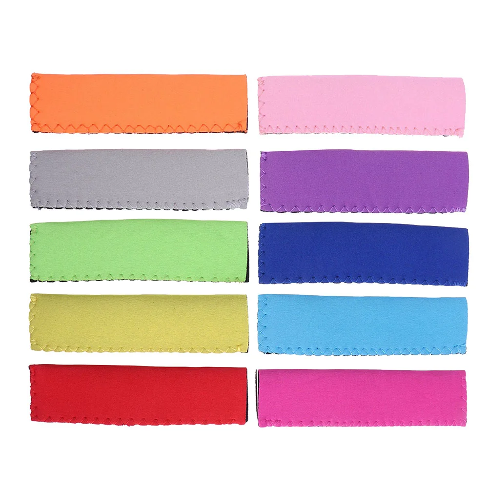 

20pcs Neoprene Fabric Popsicle Bags Ice Insulator Sleeves Reusable Protective Holder (Mixed Colors) popsicle holder