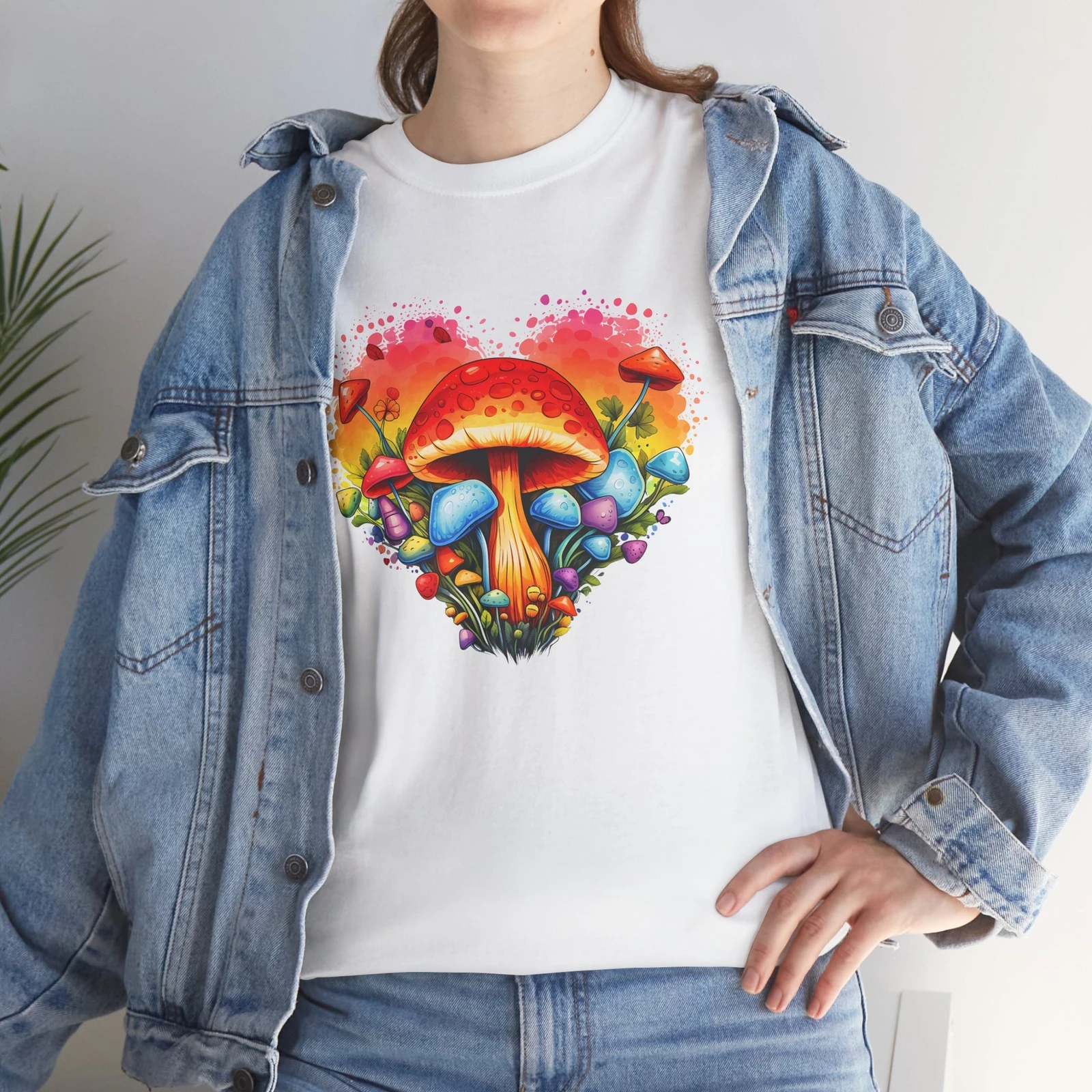 Vibrant Mushroom Fantasy T-Shirt | Magical Creatures Shirt | Mythical Shirt