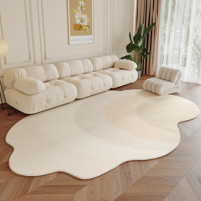 Simple Irregular Living Room Carpet Home Bedroom Bedside Plush Non-slip Carpets Modern Abstract Study Cloakroom Fluffy Soft Rug