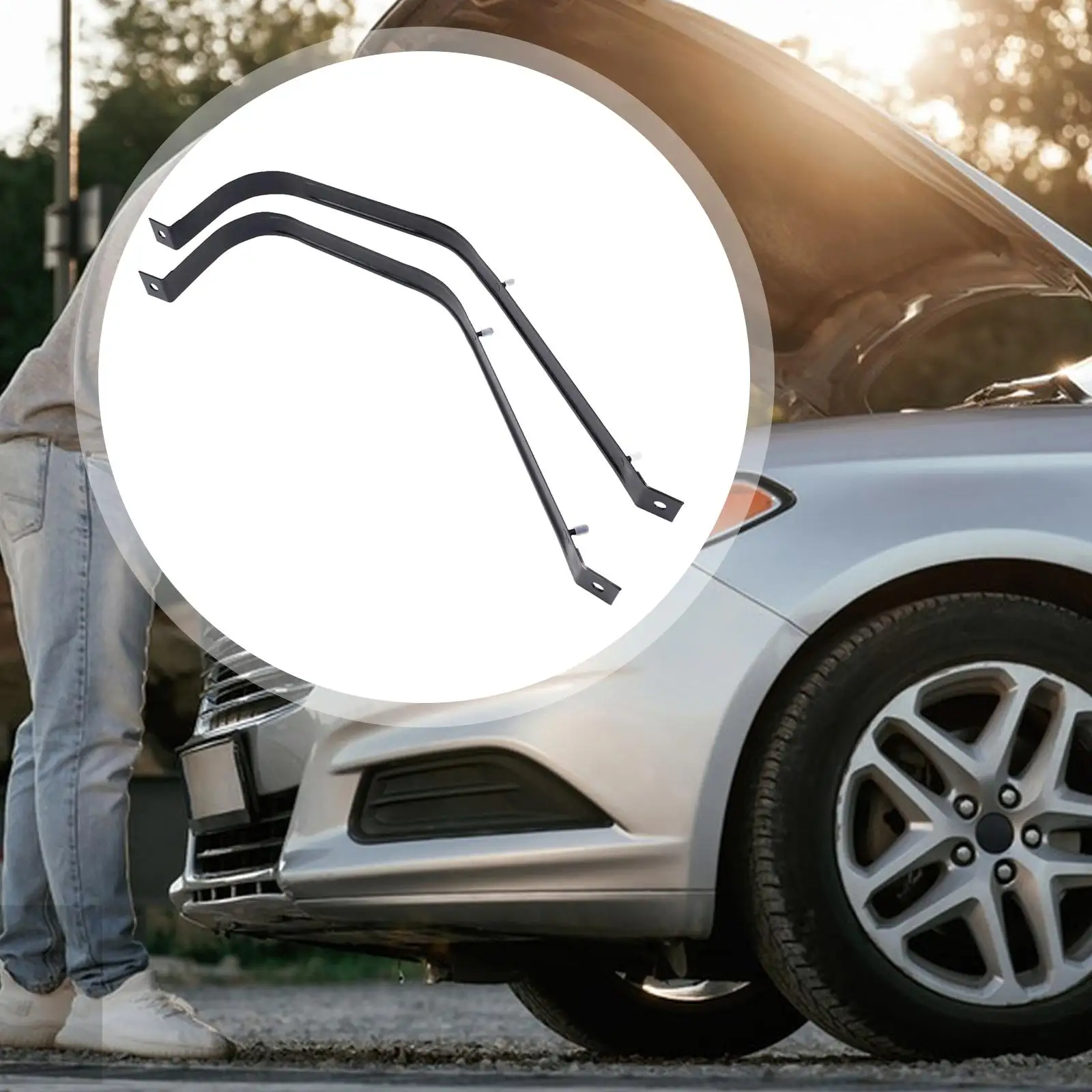 Kit de correas de fijación de tanque de combustible para automóvil, accesorio profesional resistente al óxido para Volkswagen Bora Golf IV Estate