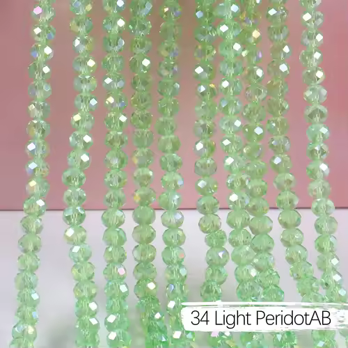 2mm 4mm 6mm 8mm Rondelle Austria Crystal Beads Faceted Glass Beads Loose Spacer Beads for DIY Bracelet Garment Making - Image 15